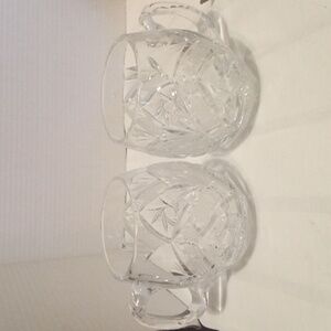 Violetta Crystal Cut Large Beer Mugs From Polland